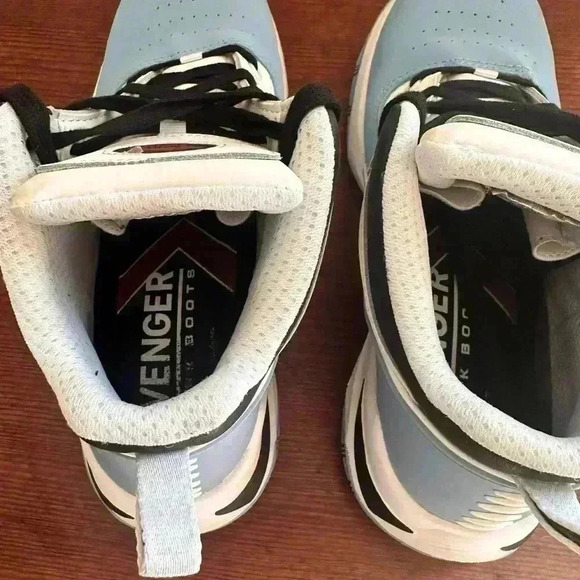 Avenger Work Boots Reaction Mid CN A811 Men's Size 8.5 White Blue Black - Picture 11 of 13